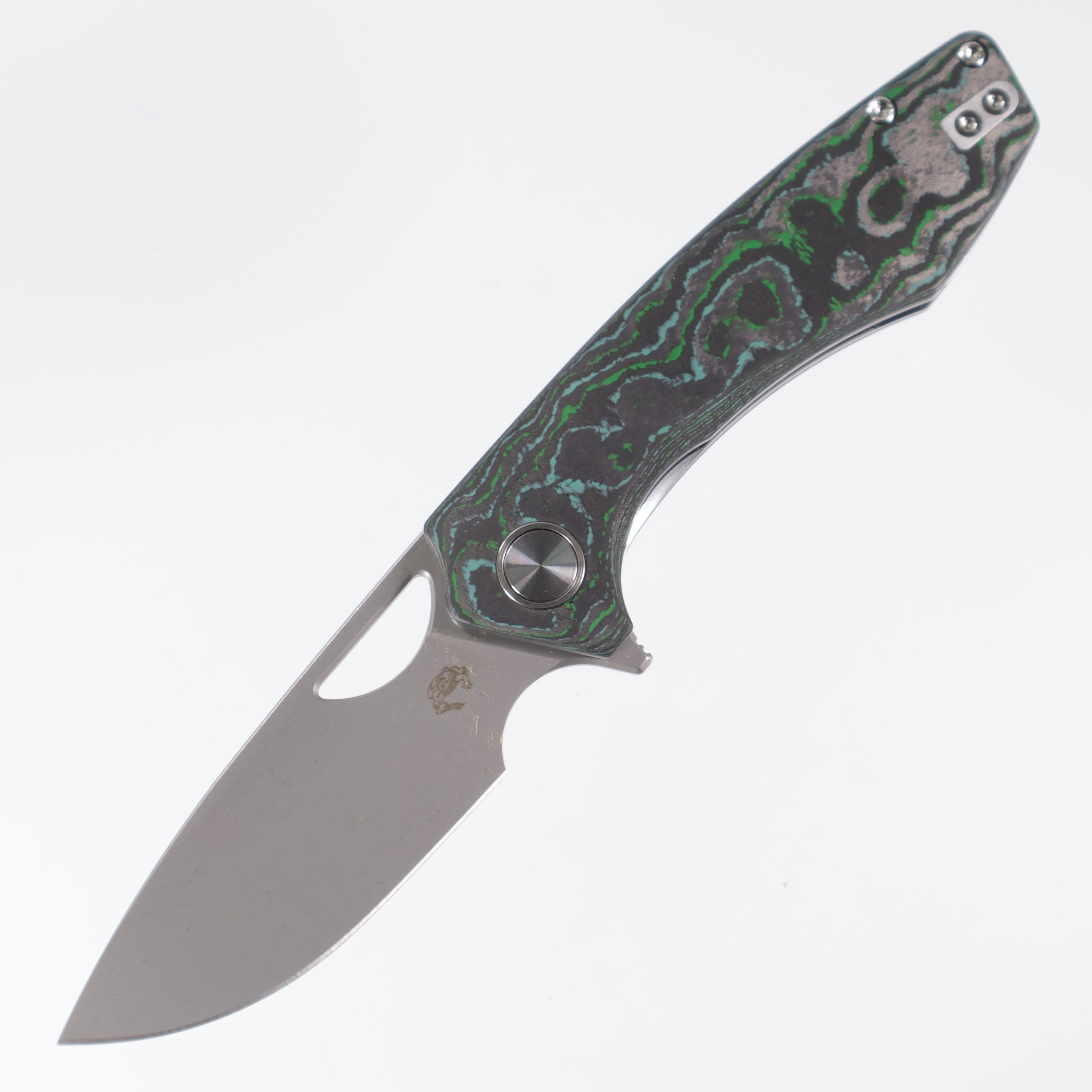 Gecko Customz Knifeworks - Sikorae Lite Flipper - Kelp Bed Camo