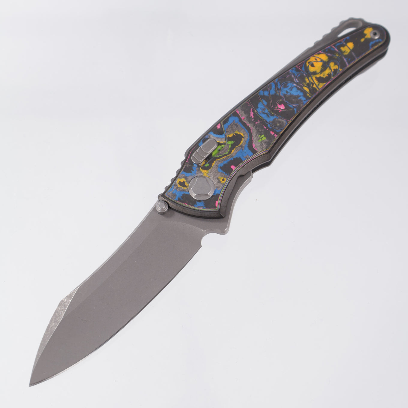 Hawk Knives Talon - DLC Titanium w/ 80s Camo Carbon - Tumbled M390 - BROP Exclusive