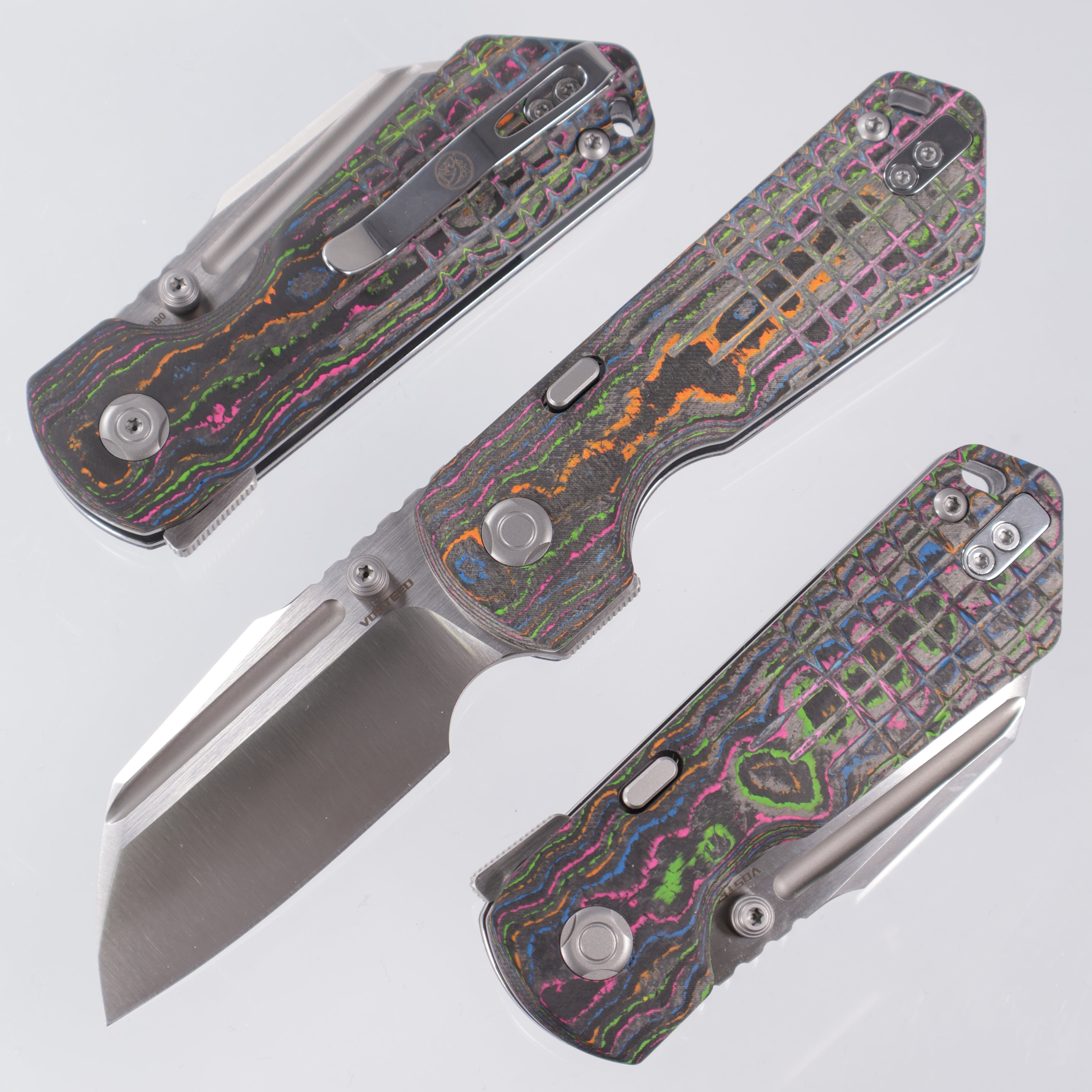 Vosteed Hedgehog - 80s Camo Carbon - Satin M390 - BR OP Exclusive