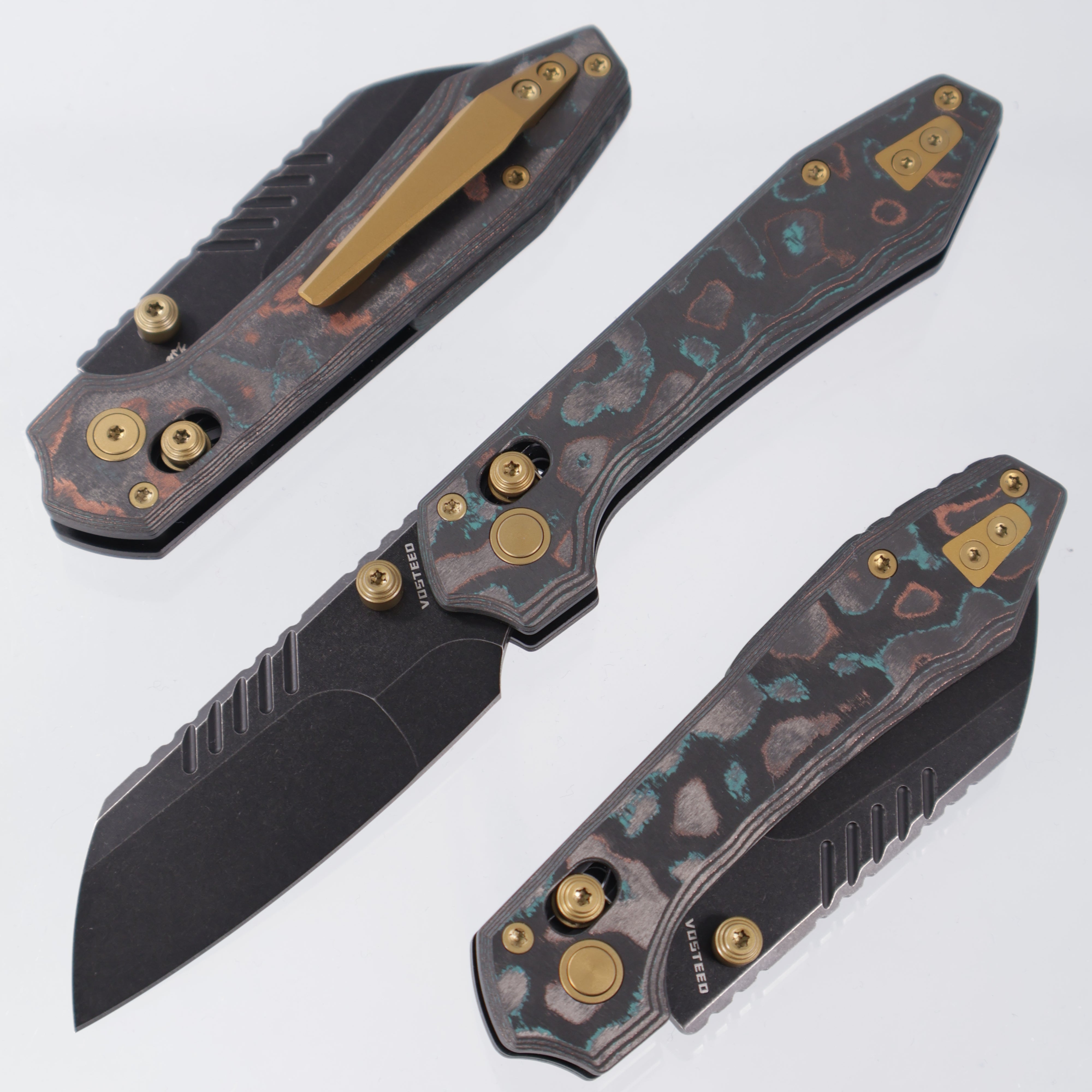 Vosteed Mini RSKAOS - Shipwreck CamoCarbon - M390 Blackwash - BR-OP Ex