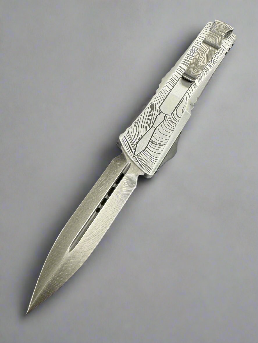 Pre Owned VGC Microtech Combat Troodon D/E Beskar Standard Lasered Limited Edition 142-1 MD