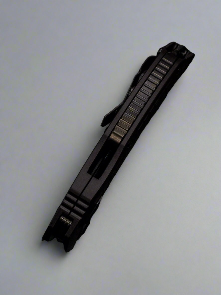 Microtech Knives & Bastinelli Brachial DLC Shadow Signature Series 268A-1DLCTSH