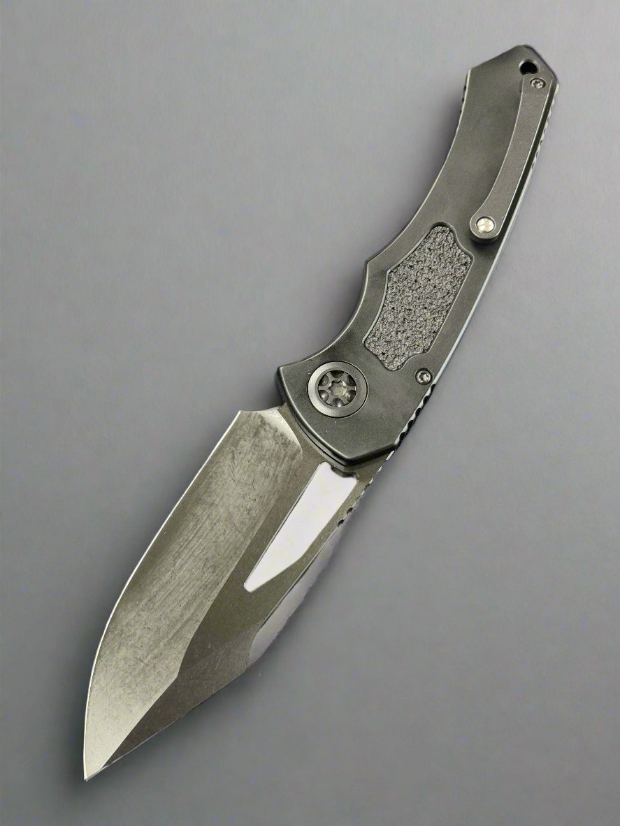 Heretic Knives Pariah M/A Button Lock DLC Tactical Standard Aluminum Handles w/ MagnaCut H046-6A-T