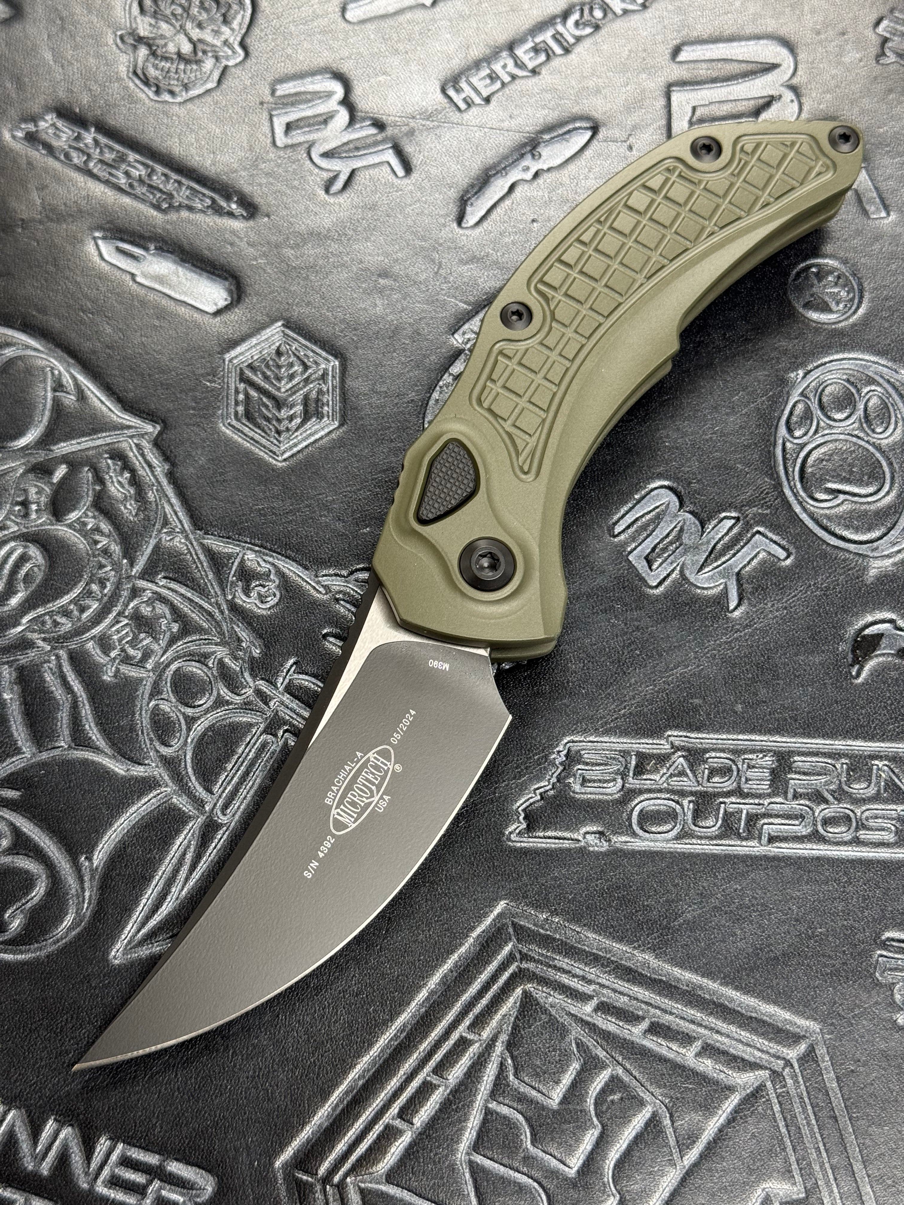 Microtech Knives & Bastinelli Brachial OD Green Standard 268A-1 OD