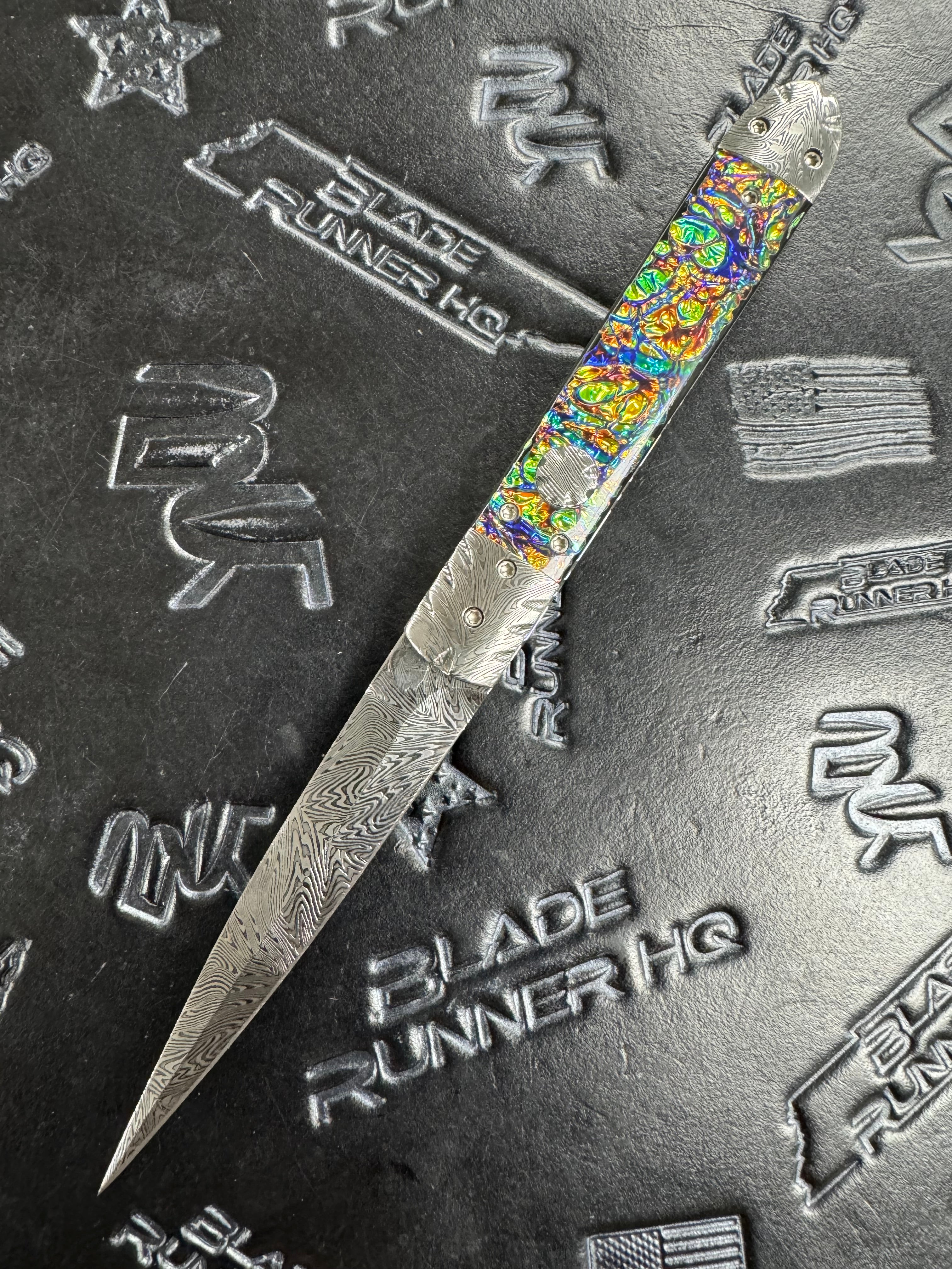 Valloton, Brandon - “The Fitz” Timber Tiger Forge “Explosion” Blade Dichrolam “DragonBurl” Handle D/A Custom