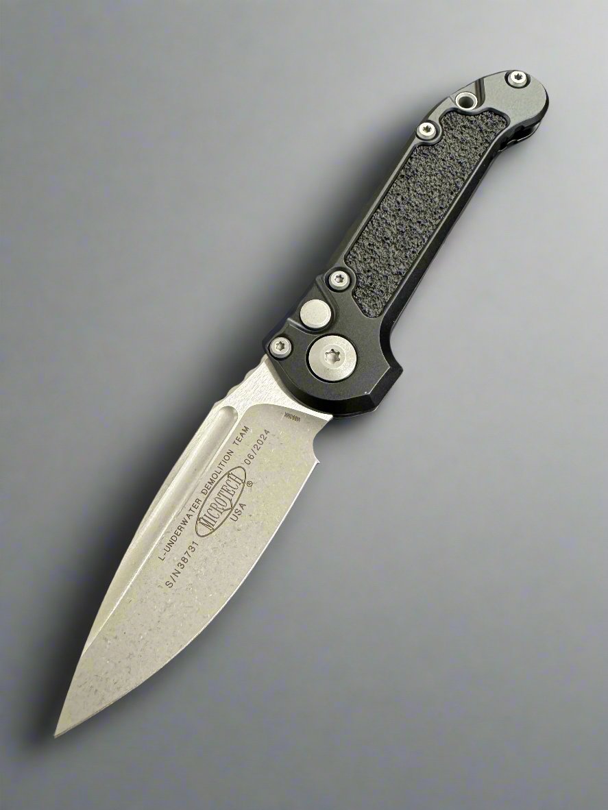 Microtech Knives LUDT Gen III Apocalyptic Drop Point w/ Black Handle 1135-10 AP