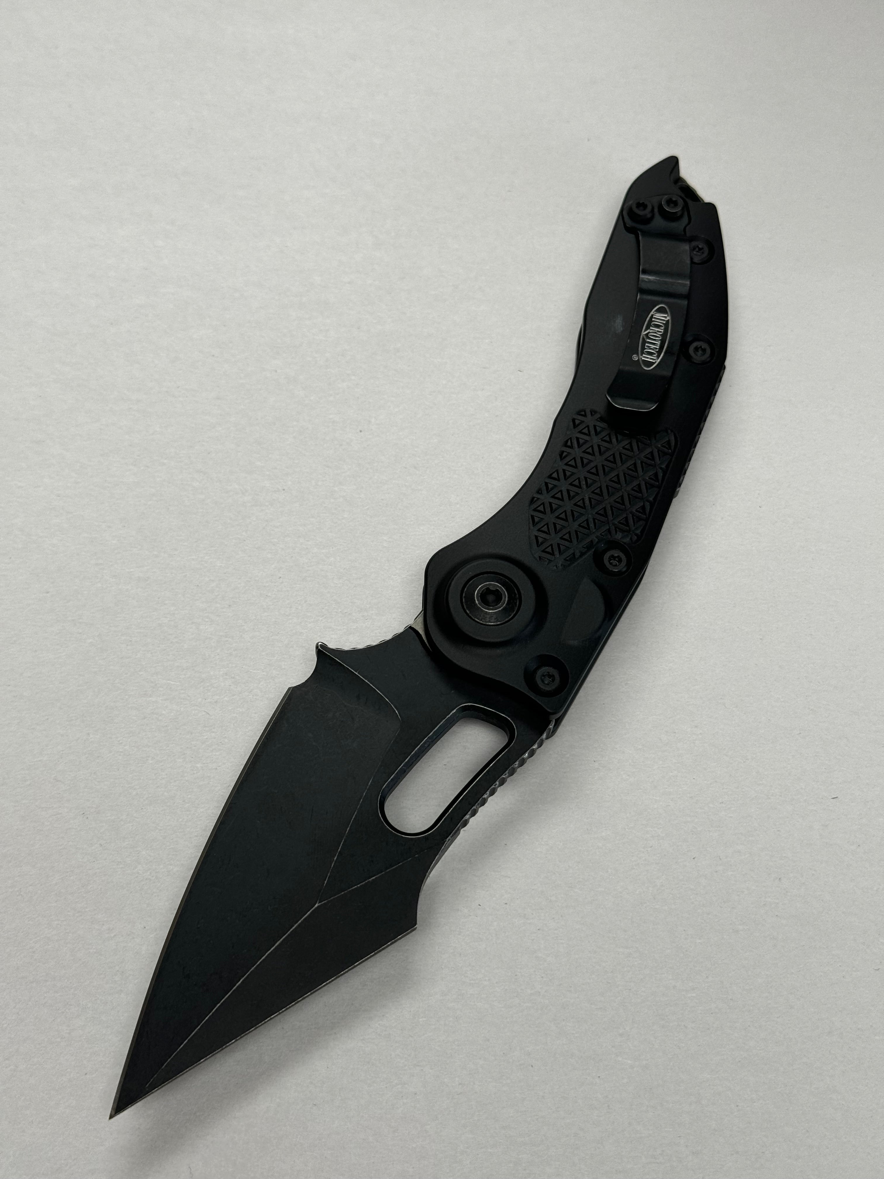 Microtech Borka Stitch Single Edge Black Standard Apocalyptic 169-1 AP