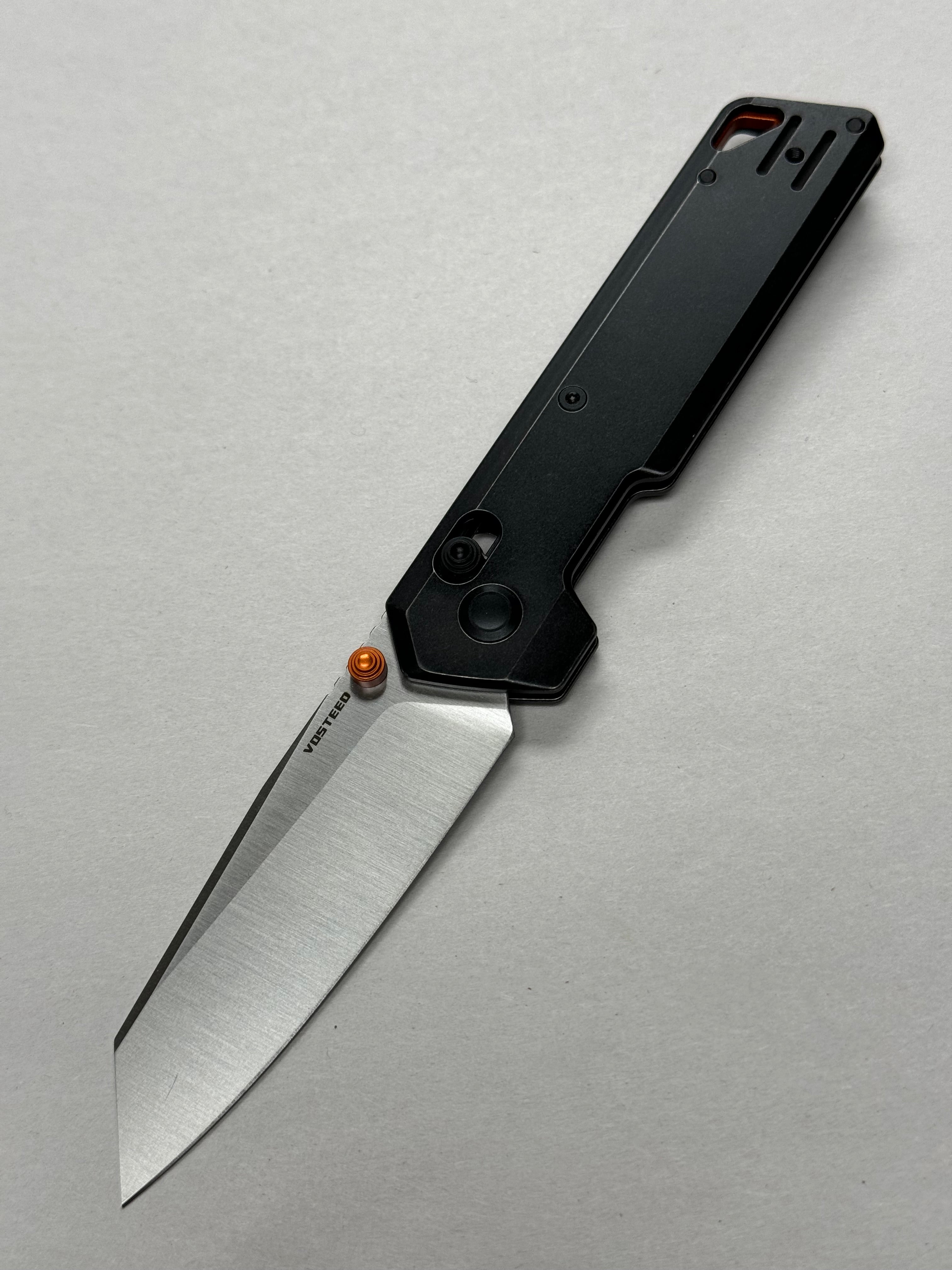 Vosteed Parallel- Crossbar Lock (2.90" 154CM Blade & Titanium Handle) - A3502 Satin Blade