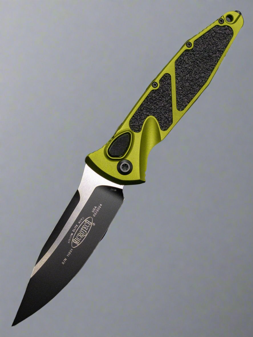 Microtech Socom Elite T/E Automatic Knife OD Green (4" Two-Tone) 161A-1OD