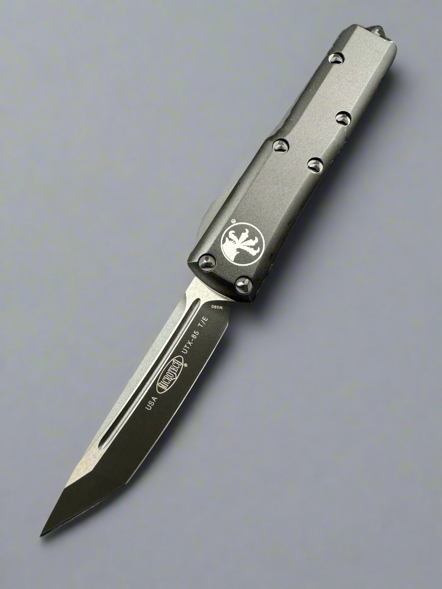 Microtech UTX-85 T/E OTF Automatic Knife Tactical (3.125" Black) 233-1T