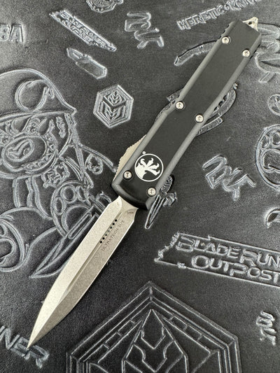 Microtech Ultratech Double Edge Stonewash Standard & Black 122-10 New Hardware