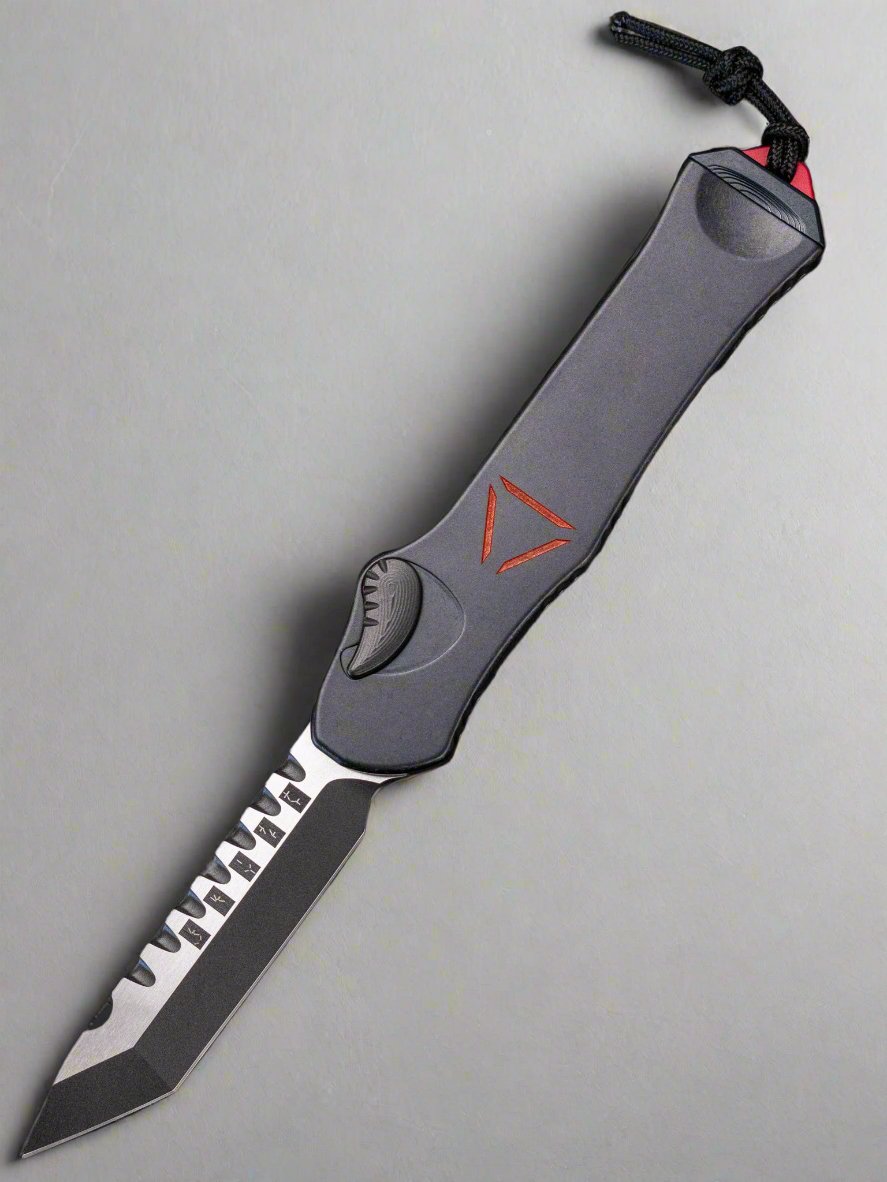 Heretic Hydra V3 Predator w/ Two Tone Tanto MagnaCut & Silver/Copper Harding Bead OTF Single Action