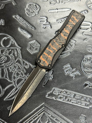 Pre Owned Heretic Knives Colossus Vegas Forge DLC Razor Wire Damascus & Snakeskin Cooper Fat Carbon