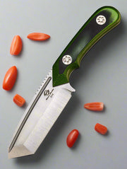 Beans Blades Fixed Warrior Full Size G10 / Rubber Layers SN:014