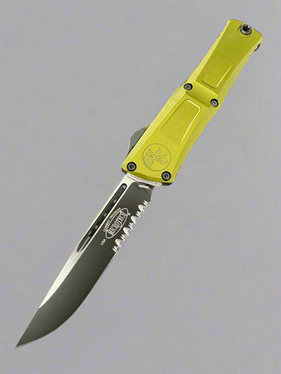 Microtech Knives Combat Troodon Gen III Black Single Edge Partial Serrated w/ OD Green Handle 1143-2 OD