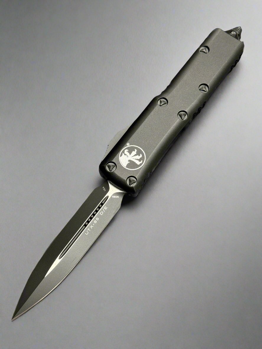 Microtech 232-1T UTX-85 D/E - Black Handle - Black Blade
