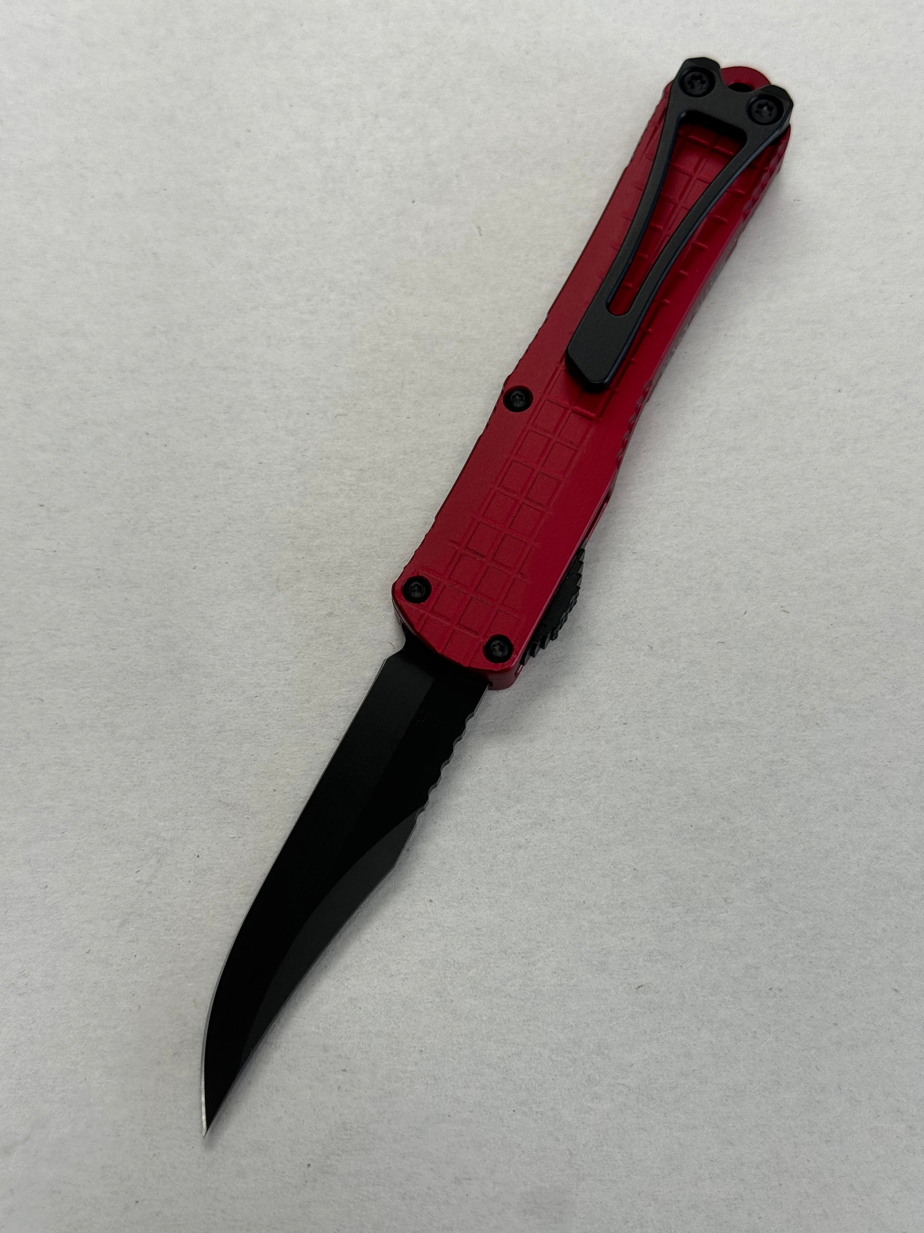Heretic Knives Manticore S Red Grenade Frag w/ DLC Bowie Magnacut H022BF-6A-RED