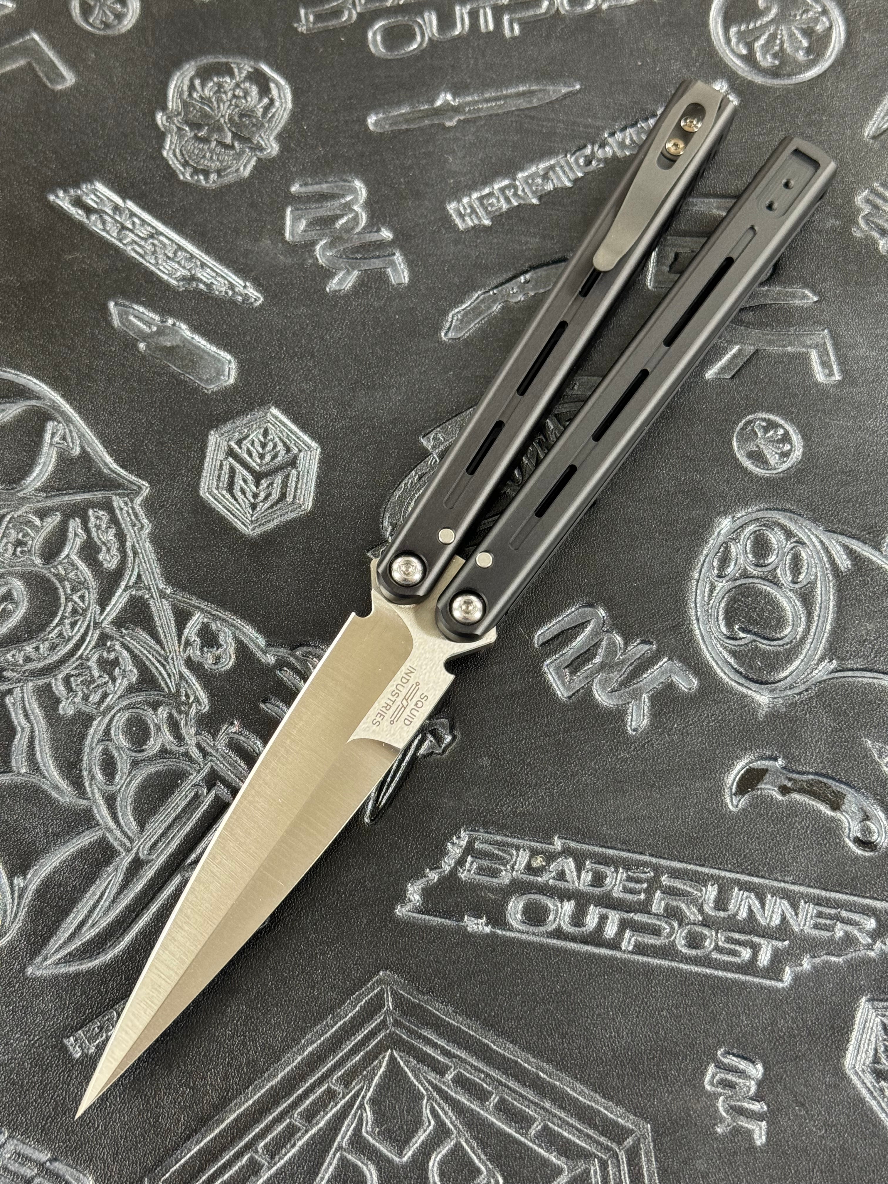 Pro-Tech Knives/Squid Industries Flyfather Aluminum Handle 154CM Blades