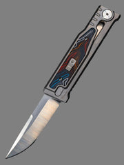 REATE EXO-M G10 MULTI COLOR OTF KNIFE TITANIUM 2.95" DROP POINT SATIN