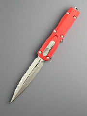Microtech Dirac D/E OTF Automatic Knife OD Red (2.88" SW Full Serr) 225-12 RD