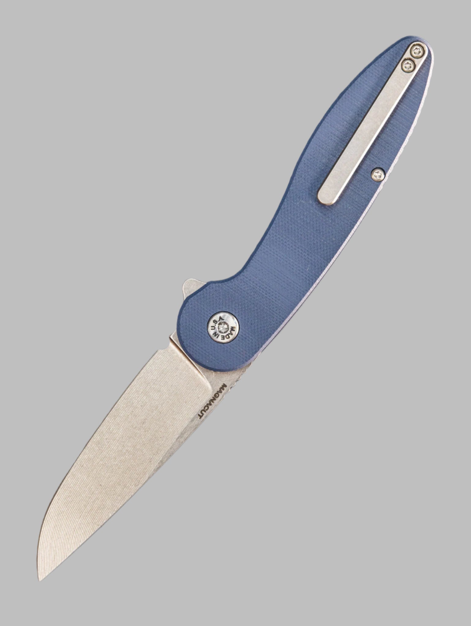 ABW MODEL 1 V6 DROP POINT BLADE  Magnacut Slate G10