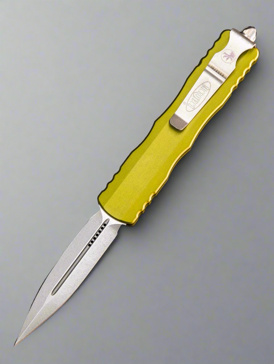 Microtech Dirac Dagger OTF Automatic Knife OD Green (2.88" Stonewash) 225-10 OD