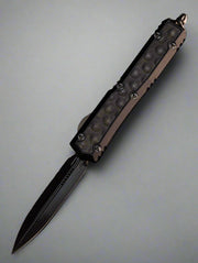 Microtech 206-1DLCTBISH Makora D/E Shadow - Black Handle - Black DLC Blade