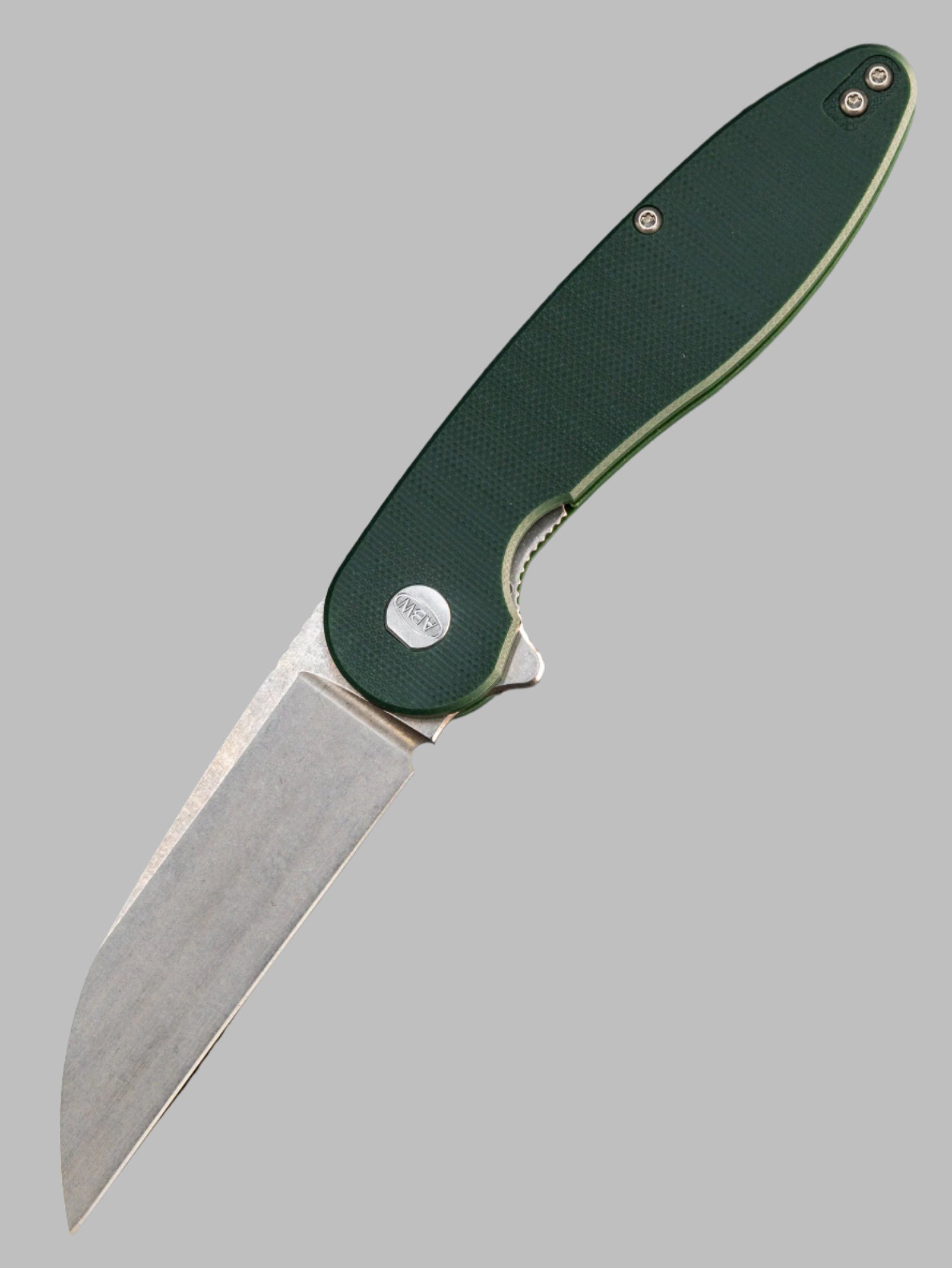 American Blade Works MODEL 1 V6 Wharncliffe Magnacut BLADE Green G10