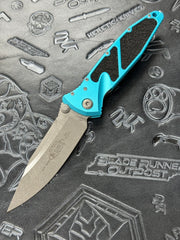 Microtech Socom Elite S/E Manual Turquoise Apocalyptic Standard 160-10 APTQ
