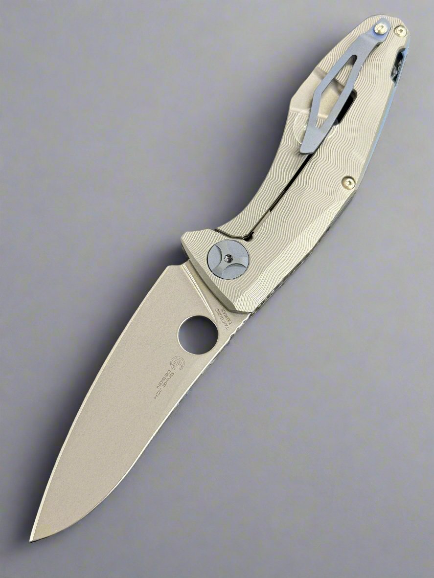 Spyderco Drunken RIL S90v Framelock CF Sinkevich Design