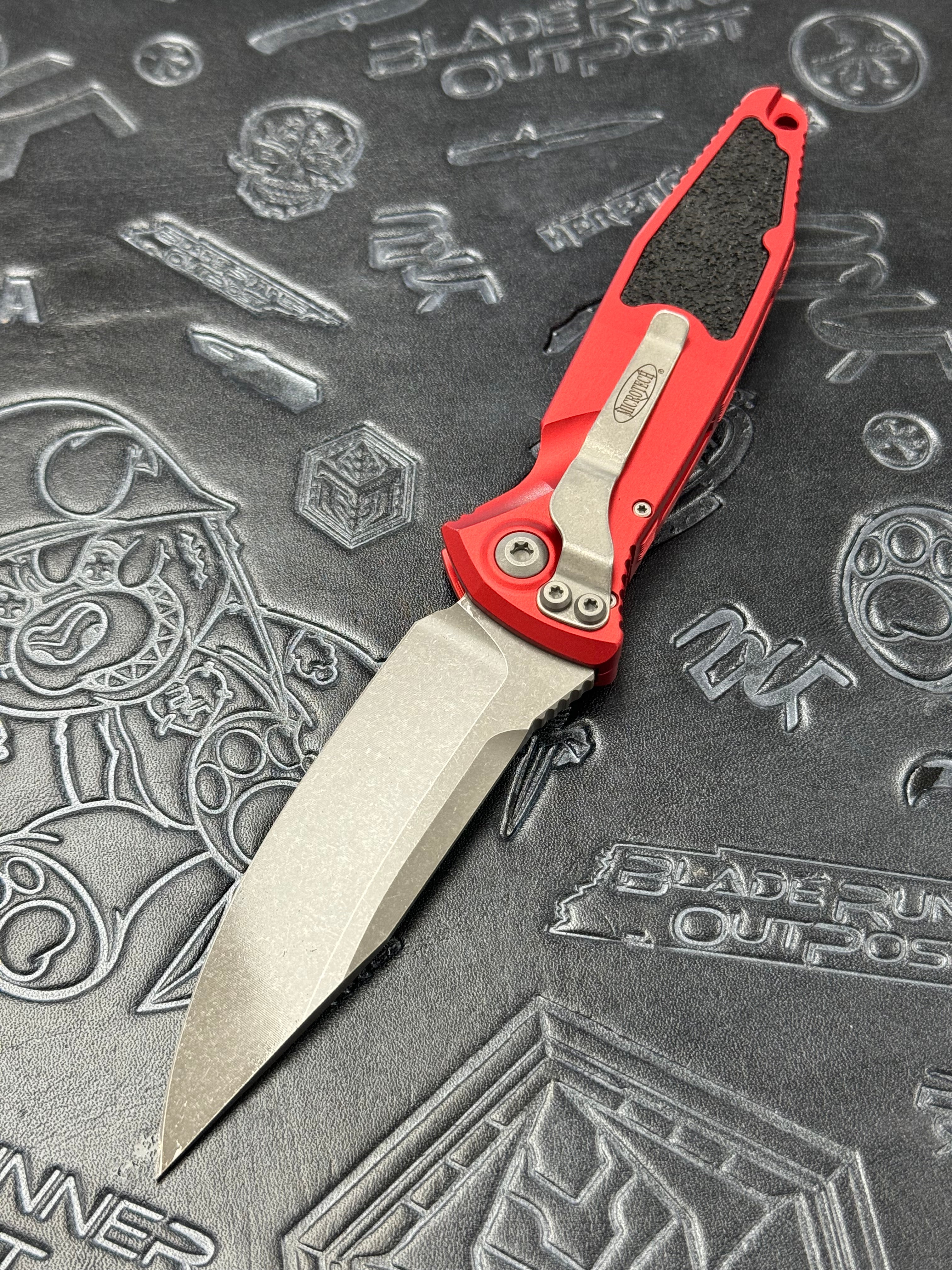 Microtech Socom Elite Auto Red w/ S/E Apocalyptic 160A-10 APRD