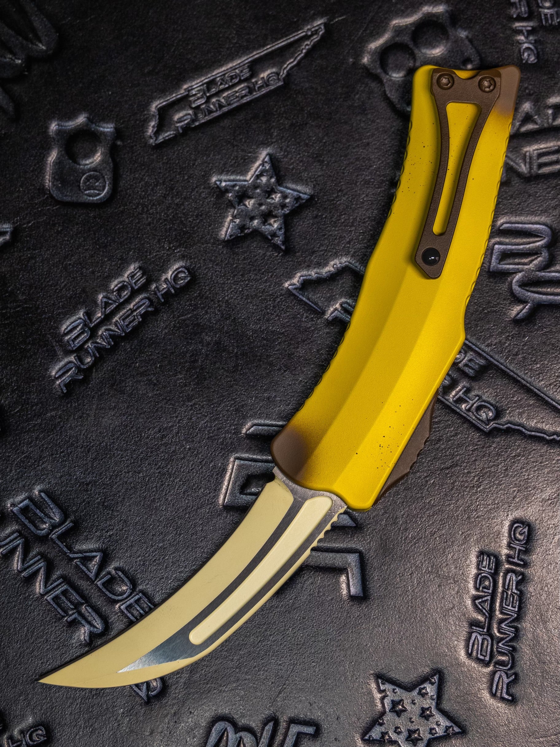 Heretic ROC STABNANA Banana Handles w/ Cerakote Freshly Peeled Stabnana