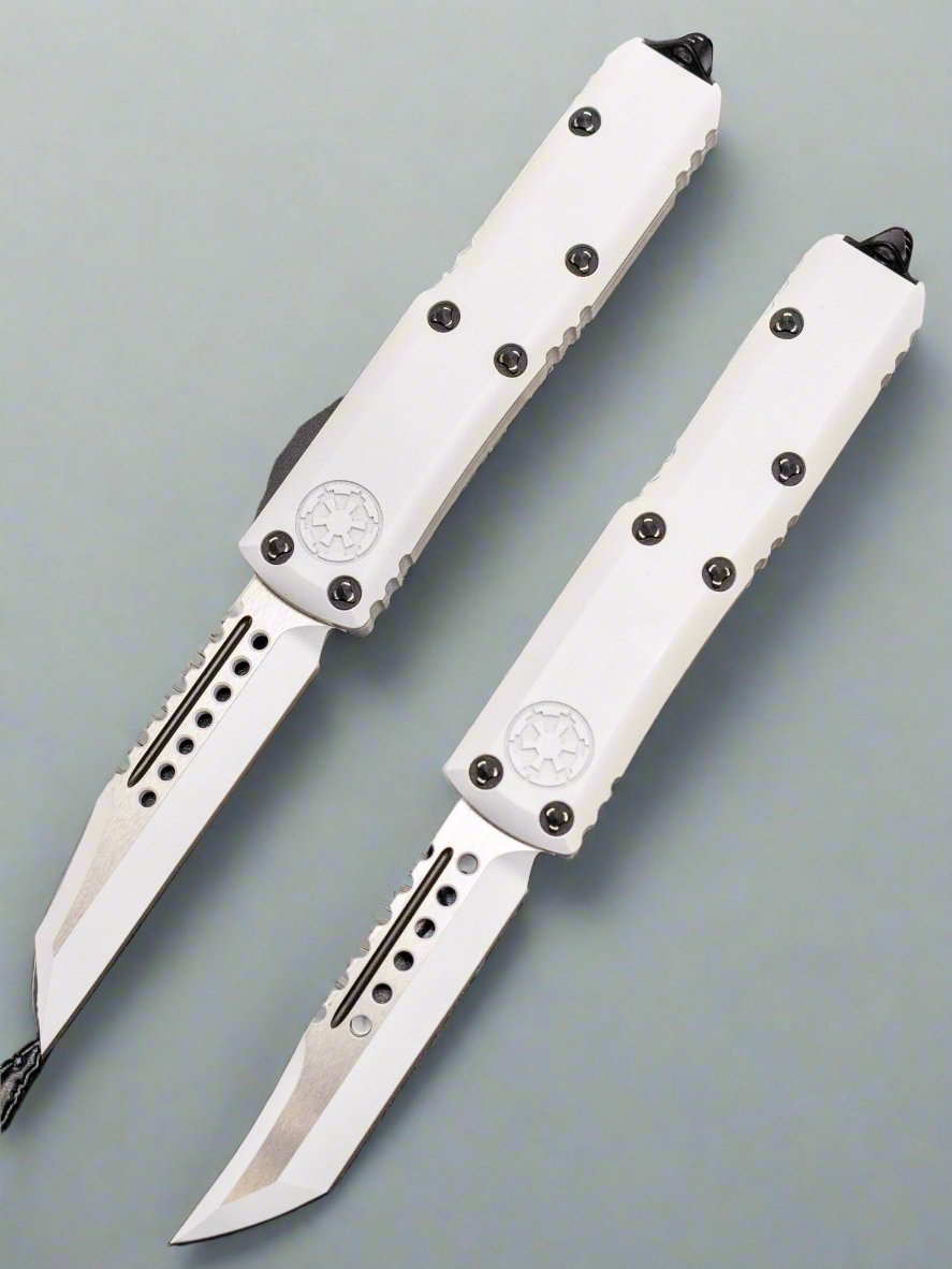 Microtech UTX-85 Storm Trooper Hellhound + Warhound OTF Automatic Knife Set