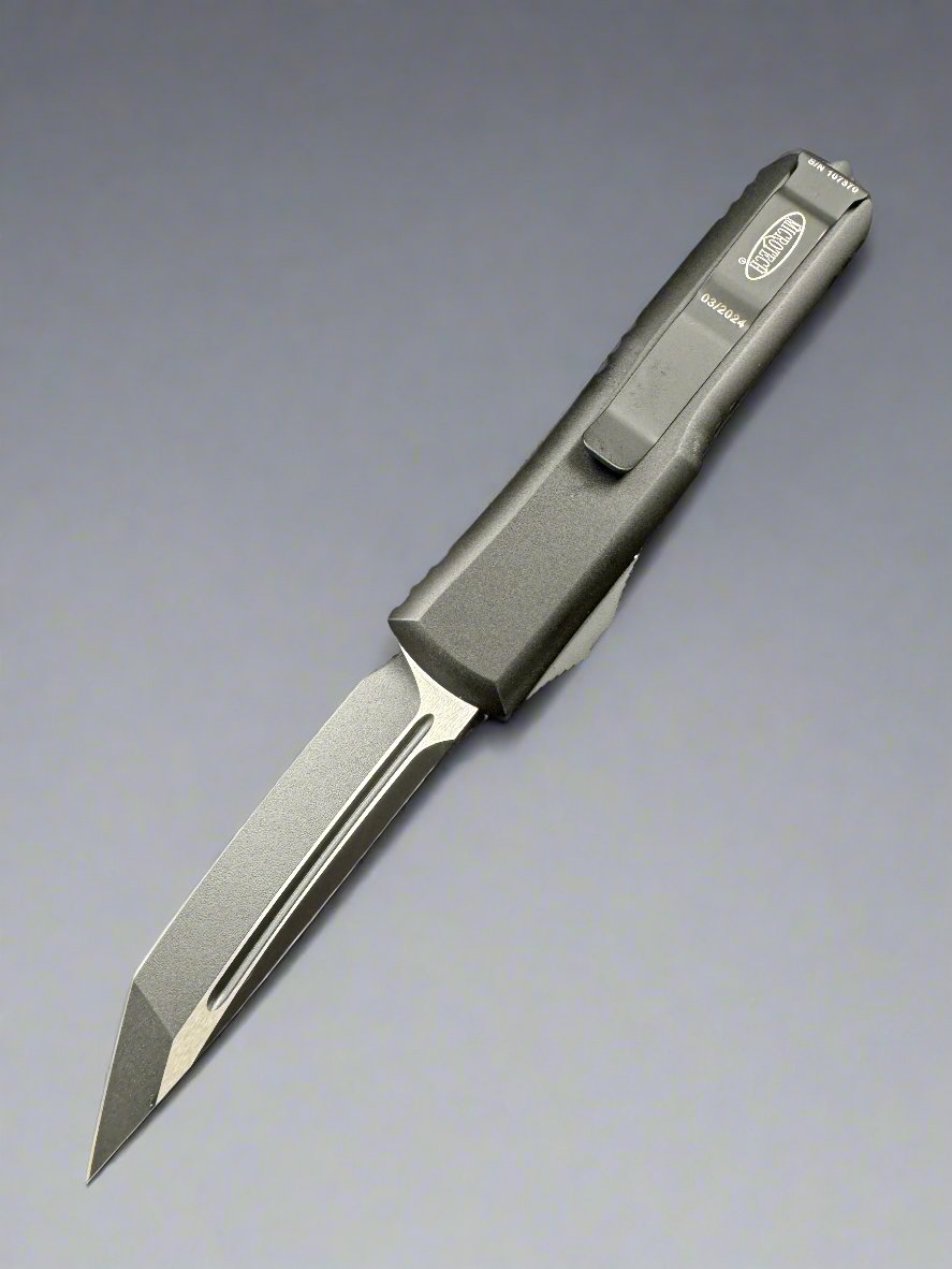 Microtech UTX-85 T/E OTF Automatic Knife Tactical (3.125" Black) 233-1T