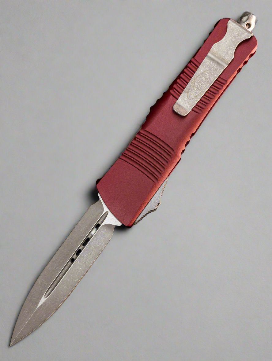 Microtech Combat Troodon Merlot Apocalyptic Standard 142-10APMR