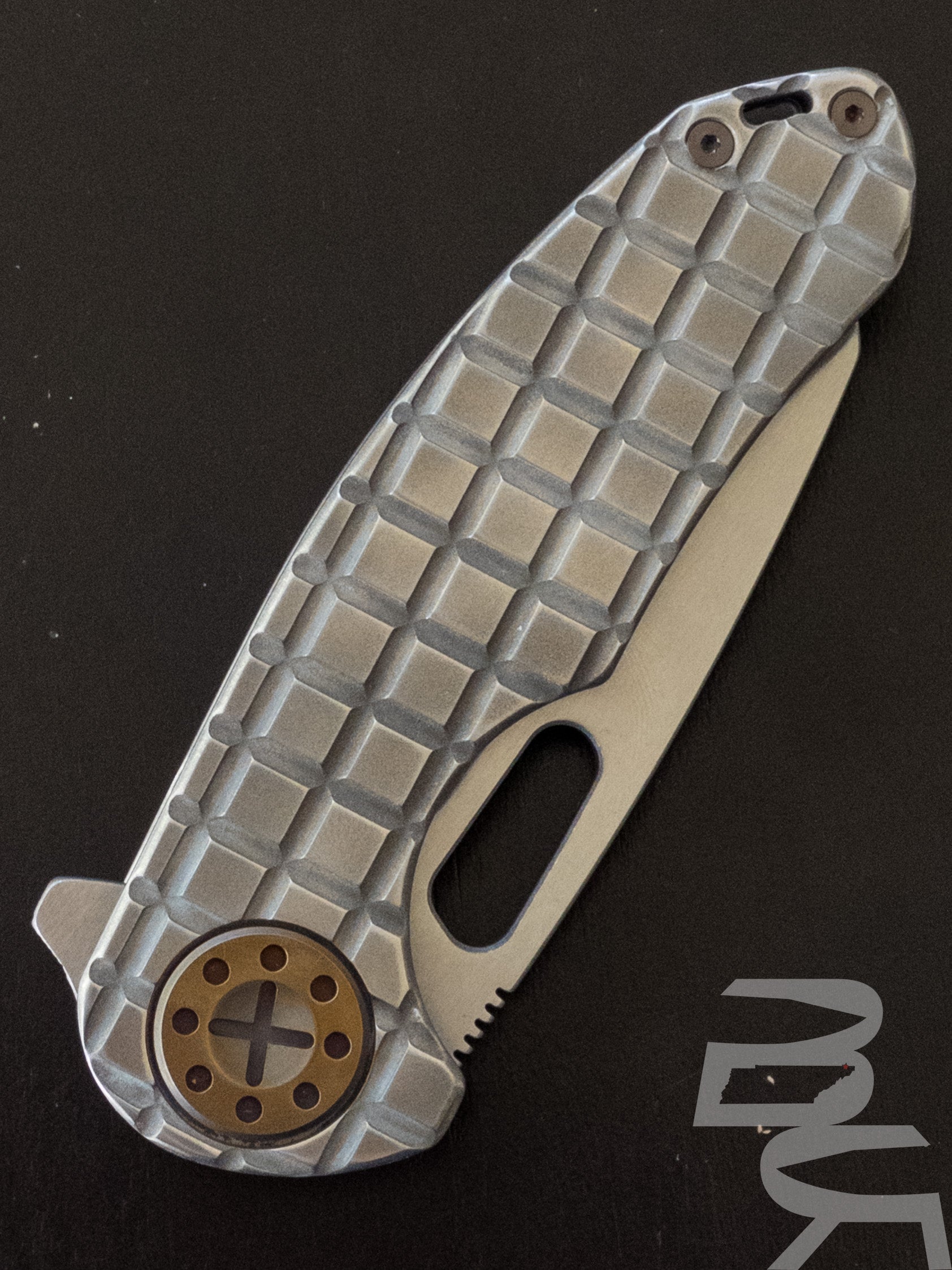 Curtiss Knives F3 Medium Wharny Flipper S45vn Titanium Frag Milled