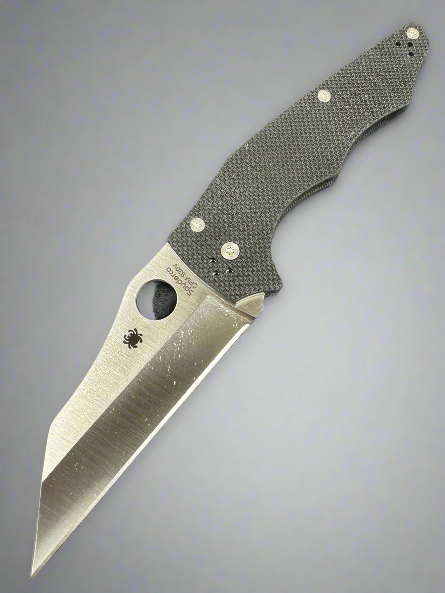 Spyderco YoJumbo Compression Lock Knife Black G-10 (4" Satin S30V) C253GP