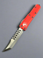 Microtech UTX-85 Black Hellhound & Red 719-1RDS