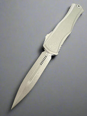 MICROTECH HERA II OTF AUTOMATIC KNIFE NATURAL GREY 3.85" D/E APOCALYPTIC STONEWASH 1702-10APNC