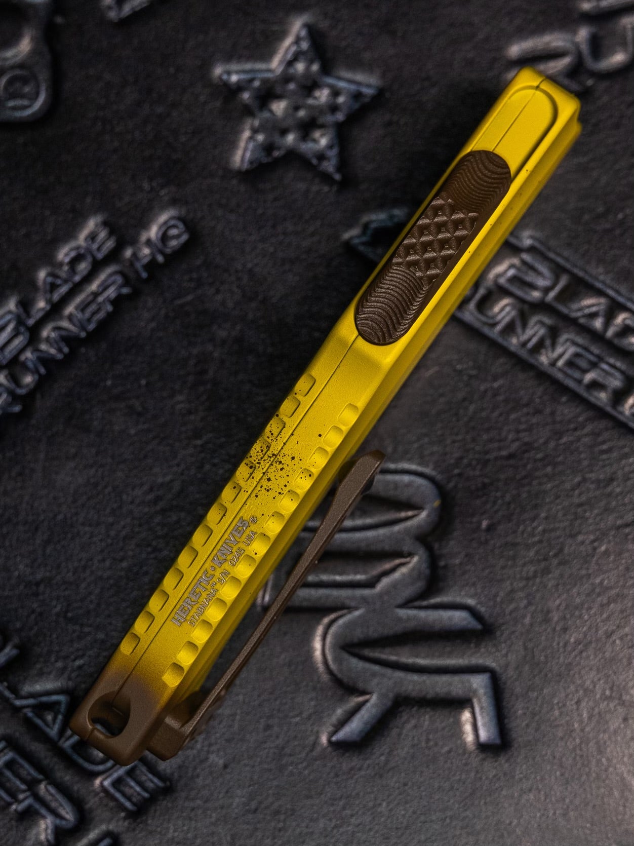 Heretic ROC STABNANA Banana Handles w/ Cerakote Freshly Peeled Stabnana