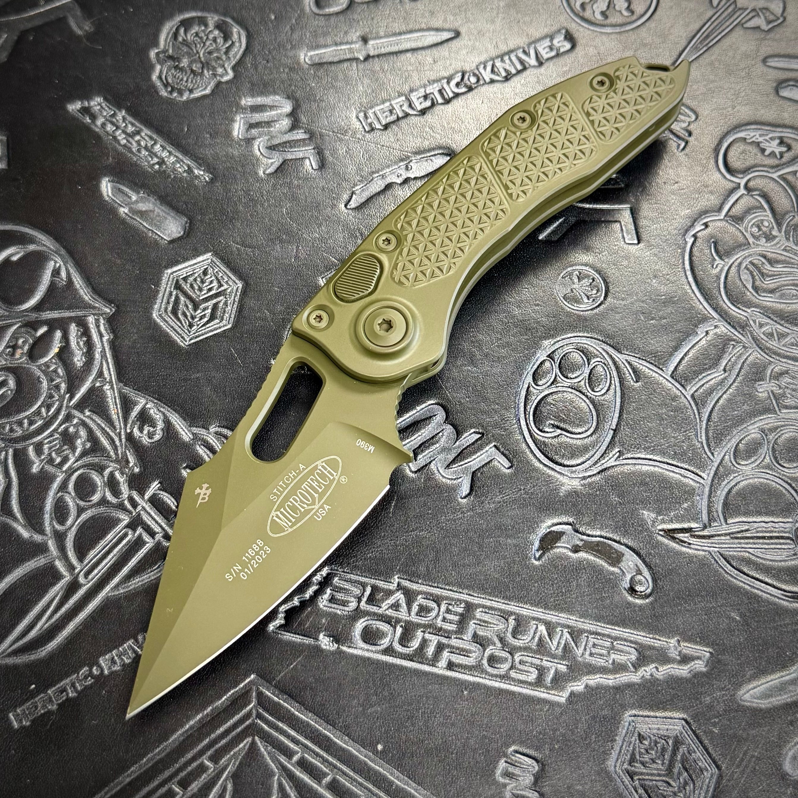 Microtech Stitch Auto - OD Green cerakote - 169-1 COD – BR-OP