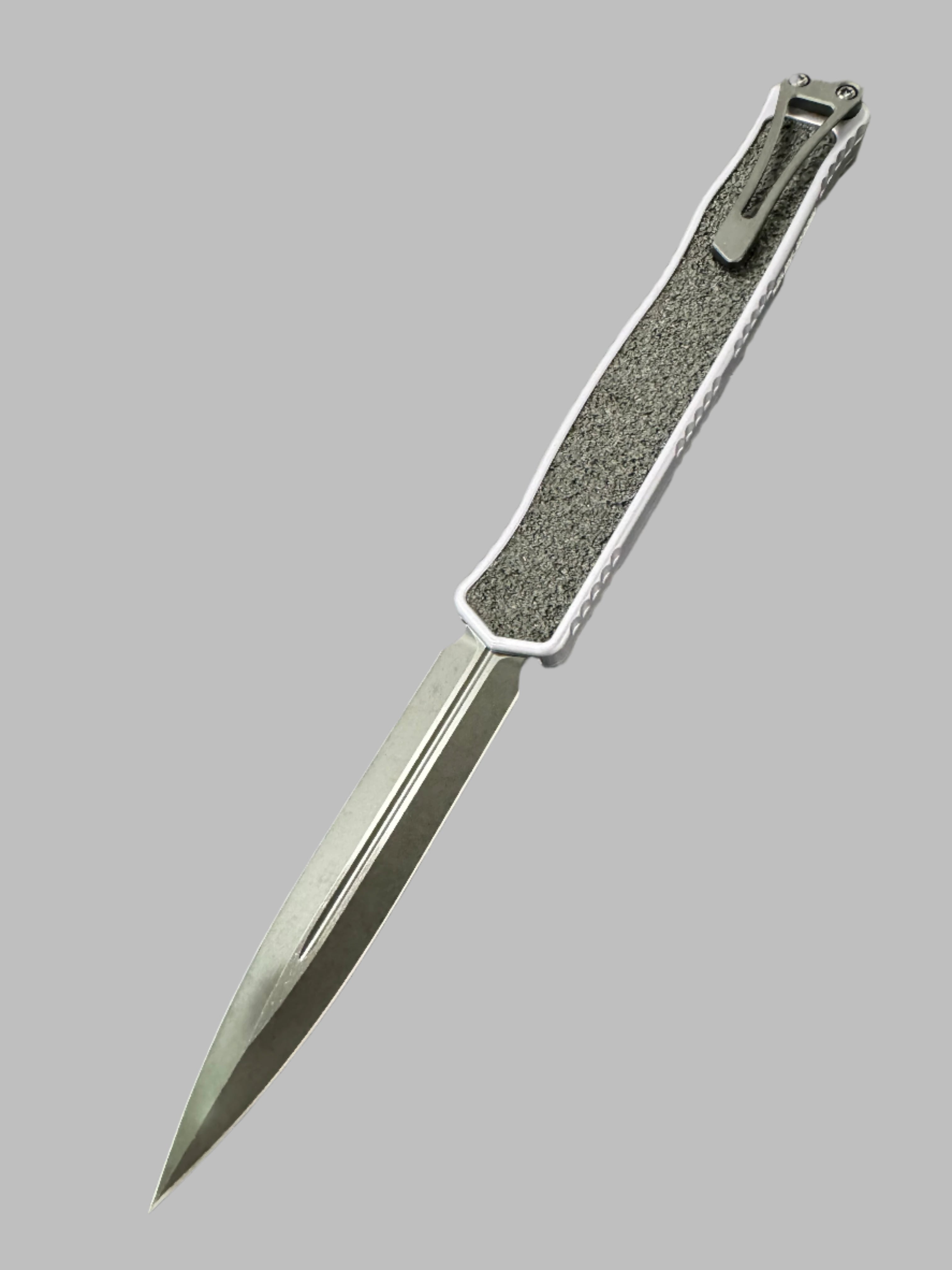 Heretic Knives Cleric II 2 Gray & DLC Double Edge Magnacut H020-6A-GRY