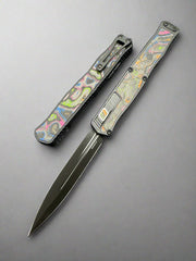 Heretic Cleric 2 - 80s Camo Carbon Inlaid Body & Button - Double Edge Magnacut - BR OP Exclusive - Cleric II