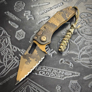 Microtech Stitch Auto - Coyote Camo - Full Serrated - S/N: 065 - 169-3 CCS