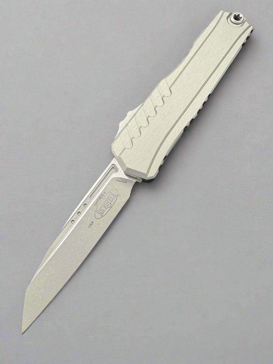 Microtech Cypher II S/E Natural Clear Apocalyptic Standard 1241-10APNC