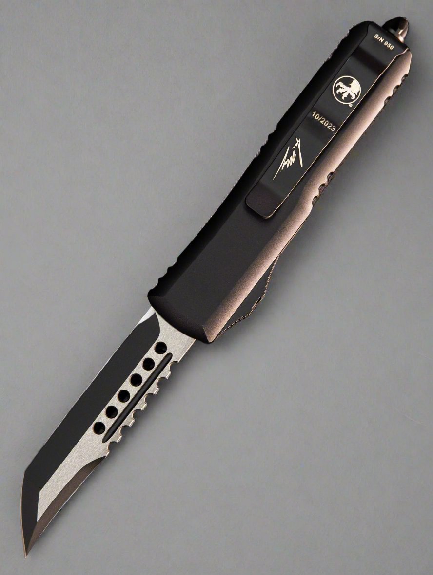 Microtech UTX-85 Hellhound Black Tactical Standard 719-1TS