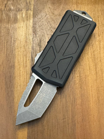 Microtech Exocet T/E Tanto Apocalyptic Standard & Black 158-10 AP