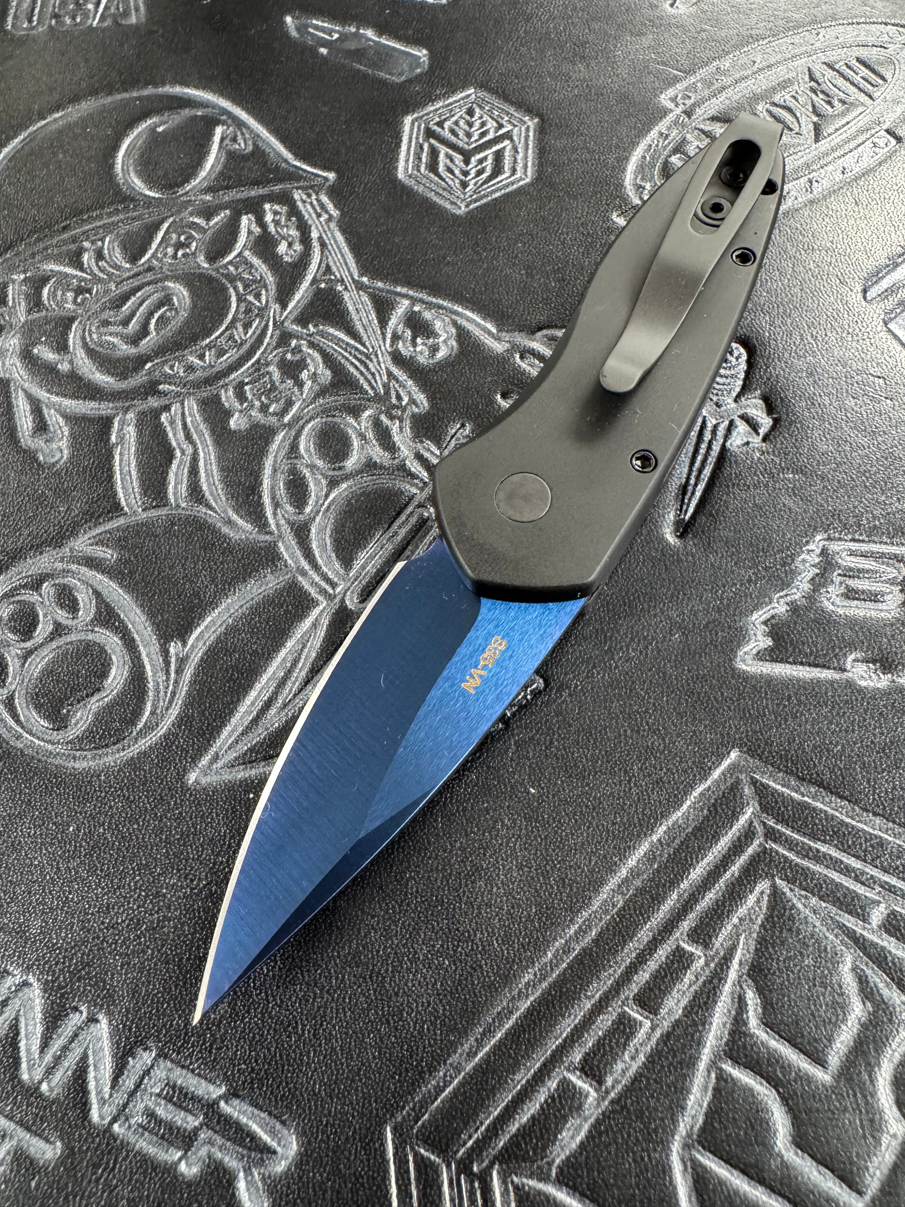 Pro-Tech Sprint Black Handle & Sapphire Blue S35VN 2907-SB