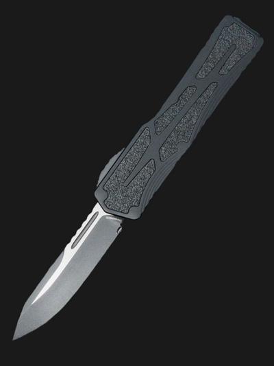Heretic Knives Colossus Two-Tone Tactical S/E, Black handle, Black Clip & Hardware H039-10A-T