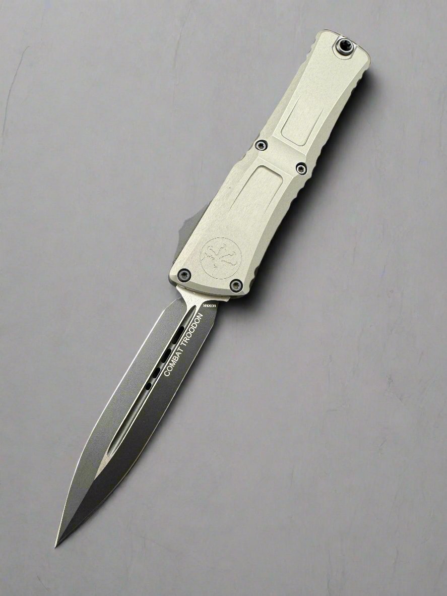 Microtech Knives Combat Troodon Gen III Tactical Double Edge Natural Clear 1142-1 NC